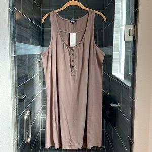 NWT: Splendid Brown Whisper Tank Top Dress